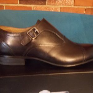 brandnew Men's black leather shoes by Aldo size 9